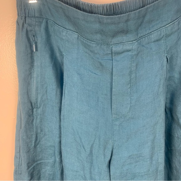 Athleta Playa Linen Wide Leg Crop Pants - Picture 10 of 11